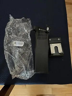 Motorola Police/Fire Radio Belt Holster PMLN 5327A Leather-for Larger Battery • $25