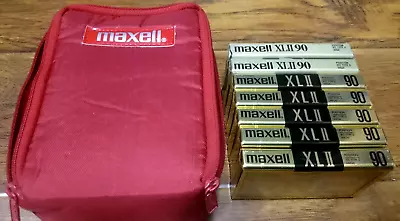 Lot Of 7 Maxell Xlii 90 Min High Bias Type Ii Cassette Tapes New Sealed W/bag • $60