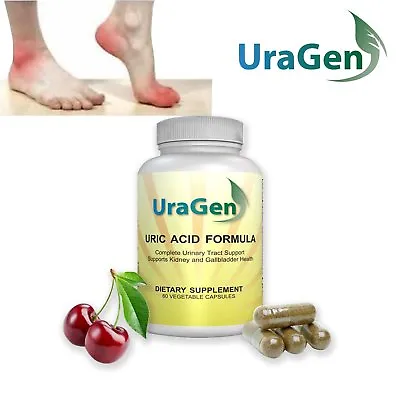 $19.99 • Buy Uragen Total Cleanse Uric Acid Flush Capsules W/ Tart Cherry Extract 60 Ct.