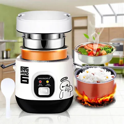 Electric Rice Cooker 1.2L Portable Mini Small Rice Cook 3 Cups For 1-2 Person AU • $32.49