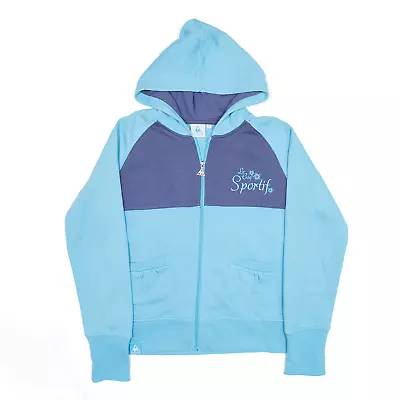 LE COQ SPORTIF Womens Sports Blue Full Zip Hoodie M • £17.99