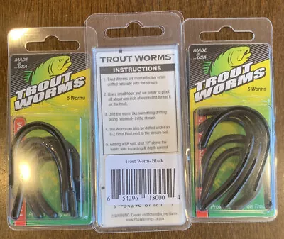 3 Packs Trout Magnet Trout Worms Black • $9.99