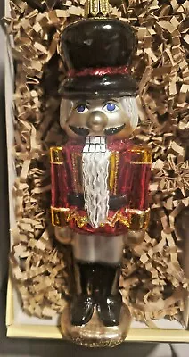 $25.18 • Buy Vaillancourt Polish Glass Ornament Glitzy Nutckracker 2010 Signed