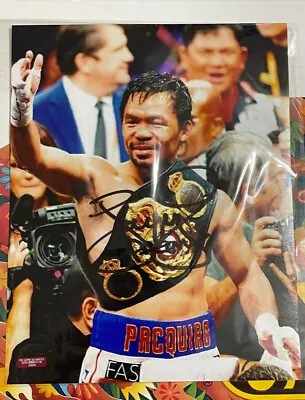 Manny Pacquiao Autographed Signed 8X10 Photo Team PacMan Philippines COA  • $100