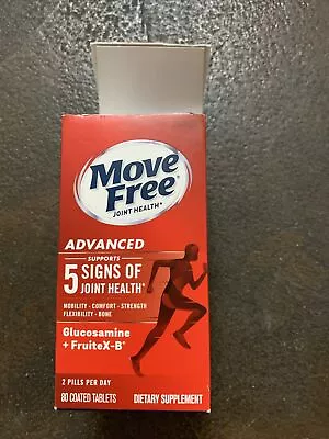 Schiff Move Free Joint Health Avanced Glucosamine+Chondroitin 80 Tab. 06/25 #738 • $12