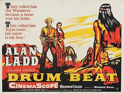 Drum Beat Starring Alan Ladd Charles Bronson Audrey Dalton • £3.50