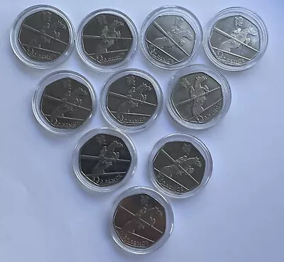 2011 London Olympics 50p Coin’s Equestrian X 10 Job Lot • £23.99