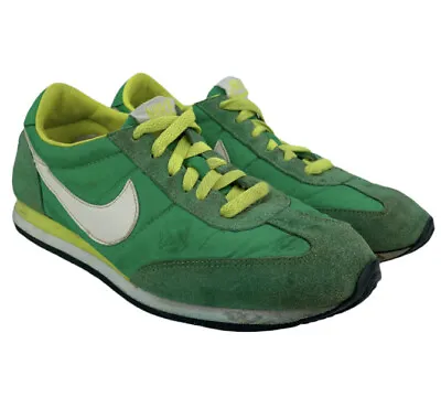 $25 • Buy Nike Oceania Green Yellow Women’s Retro Running Shoes Sneakers US 7.5 EU 38.5