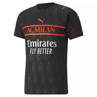 Puma Acm 3Rd Crew Neck Short Sleeve T-Shirt Replica Mens Black Casual Tops 75913 • $49.99