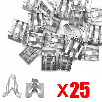 25Pcs Metal Fastener Clips 1/2  X 5/8  For Car Retainer Clip Moulding Trims Tool • $8.38