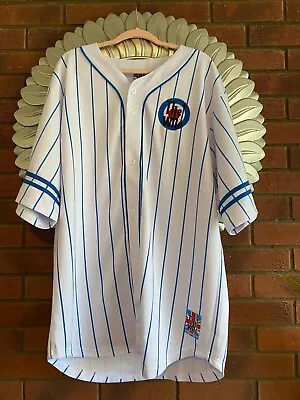 The Who Baseball Jersey Official Merch Moving On Tour -white Blue  - Size XXL • £16