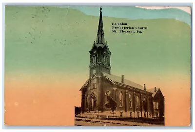 1914 Re-union Presbyterian Church Mt. Pleasant Pennsylvania PA Postcard • $14.98