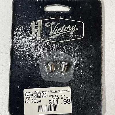 NOS Polaris Genuine Victory Motorcycle Chrome Taper Nut Set Hardware OEM 2875160 • $8