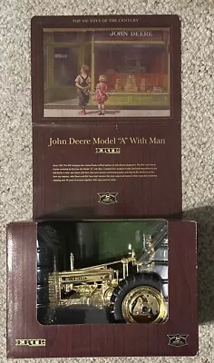 RARE 1/16 John Deere Model A With Man  Gold Edition  Tractor By ERTL - MIB NRFB • $69.99