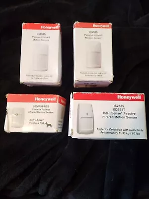 Various Honeywell Motion Detectors-1 Wireless 3 Wired Open Box Great Value • $52