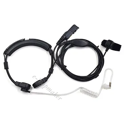 Military Throat Mic Headset/Earpiece For Motorola Tetra MTP3200 MTP3250 MTP3100 • $16.75