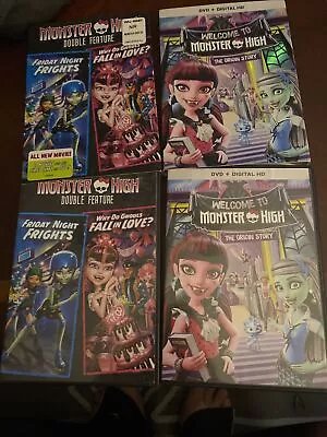Welcome To Monster High The Origin Story DVD Friday Night Frights & Why Do Ghoul • $10.99