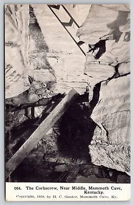 Mammoth Cave Kentucky~The Corkscrew~Near Middle~Mammoth Cave Natl Pk~Vintage PC • $3.70
