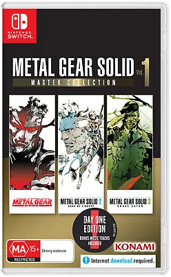 $91.95 • Buy DUE 24/10/2023📅Metal Gear Solid: Master Collection Vol. 1 Day 1 Edition (Switch
