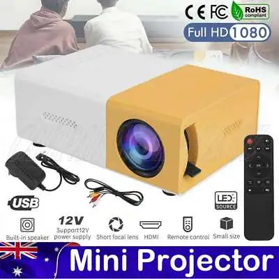 $35.85 • Buy Portable Mini Projector HD HDMI Home Cinema LED Video Theater / Projector Screen