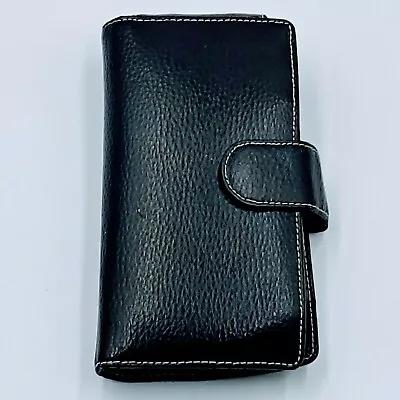 Guang Tong Wallet Black Leather With Organizer Sections And 2 Cigars Pockets. • $15.67