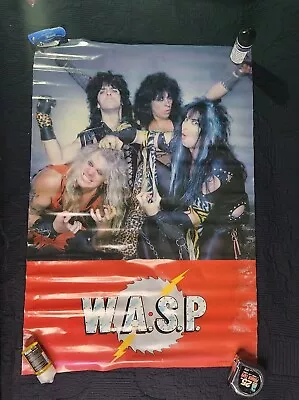 WASP W.A.S.P. 1984 ORIGINAL Band Poster Heavy Metal 1980s Full Size Poster • $250