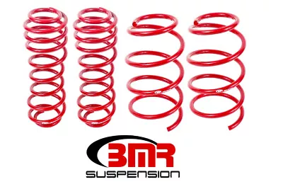 BMR Drag Version Lowering Springs (Set Of 4) - Red Fits 2005-2014 Ford Mustang • $230.75