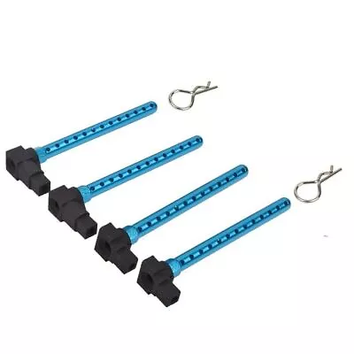 4Pcs Aluminum Alloy Body Posts Mount Extension Set For Tamiya TT01 TT-01 1/10 • £13.89