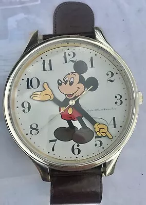 Vintage Licensed Walt Disney Mickey Mouse Giant Wrist Watch Lorus Wall Clock 33  • $29.99