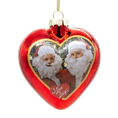 Kurt Adler I Love Lucy Glass Christmas Special Heart Ornament 3.2 Inch • $19.98