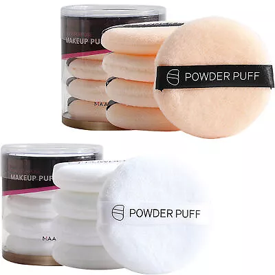 5pcs Face Powder Puff Soft Washable Powder Applicator Body Loose Makeup Powder • $8.09