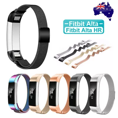 Stainless Steel Replacement Metal Wrist Band Strap For Fitbit Alta / Alta HR AU • $8.95