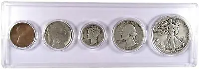 1934 Year Set 5 Coins In AG About Good Or Better Condition Collectible Gift Set • $34.99