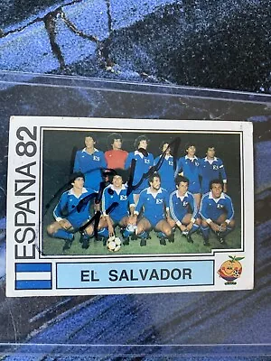 El Salvador Panini Autographed Jorge Magico Gonzalez 1982 FIFA Soccer World Cup • $599