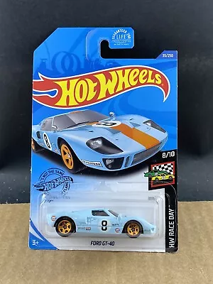 Hot Wheels HW Race Day Ford GT-40 8/10 1/64 COMB SHIP $1 PER MULT • $4