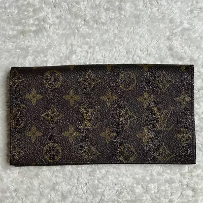 Vintage Louis Vuitton Authentic Monogram Bi-fold Wallet Long Paris France • $75