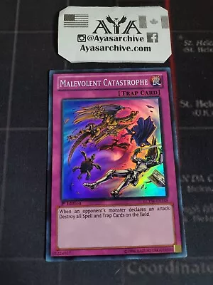 Malevolent Catastrophe - LCYW-EN148 - Super Rare - 1st Edition Near Mint Ayasarc • $2.99