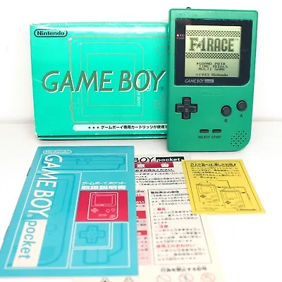 Nintendo Game Boy Pocket Green MGB-001: Tested Boxed Good Condition • £79