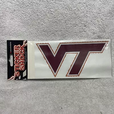 Virginia Tech Hokies Decal 3 1/2“ X 7 1/2“  #G • $3.95