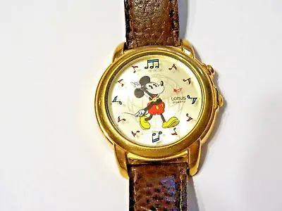 Disney Mickey Mouse Musical Quartz Watch ~ Lorus V621 0070 Watch • $29.99
