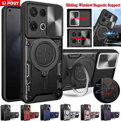 For OPPO A79 A58 A78 A74 Reno8/11 Find X5 Magnetic Ring Stand Case Camera Cover • $12.19