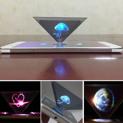 £4.50 • Buy New Holographic Projector Mobile Smart Phone Hologram 3d For Iphone Samsung Uk
