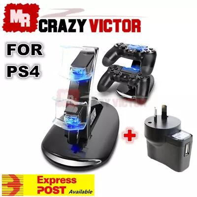 $14.95 • Buy Wall USB Dual Charger Dock Charging Stand For Sony PS4 Playstation 4 Controller
