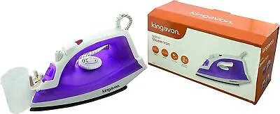 £16.99 • Buy Kingavon 1600w Electric Steam Iron Adjustable Themostat Non-stick 1.5m Cable New