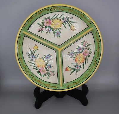 Hand Painted Antique Tri Divided Dish Made By Mori-machi Moriyama In Japan • $27