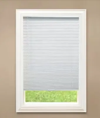 White Cordless Blackout 1 In. Vinyl Mini Blind - 29 In. W X 72 In. L • $30