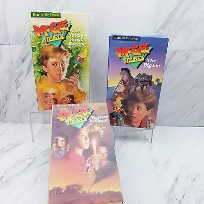 McGee And Me Focus On The Family Twister Big Lie Not So Great Scape Lot 3 VHS • $16.90