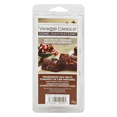 Yankee Candle Fragranced Wax Melts Tarts 75g - 6 Cubes - Red Velvet Brownie • £7.99