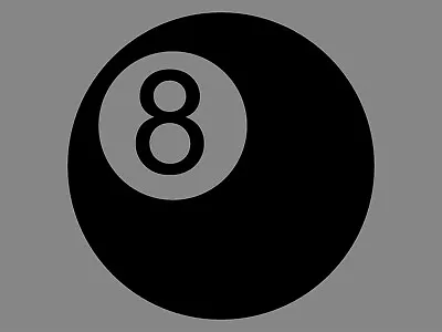 EIGHT 8 BALL Billiards Pool Magic Vinyl Decal Waterproof Outdoor Car Sticker • $2.50