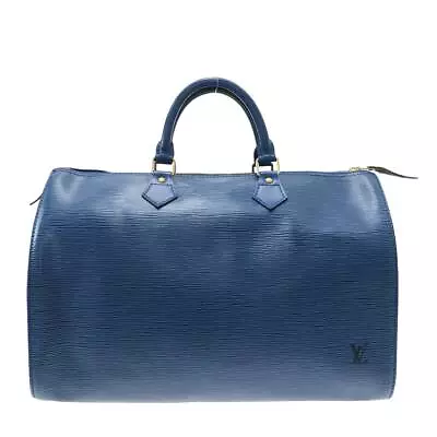 Auth LOUIS VUITTON Speedy 35 M42995 Toledo Blue Epi VI0913 Handbag • $428